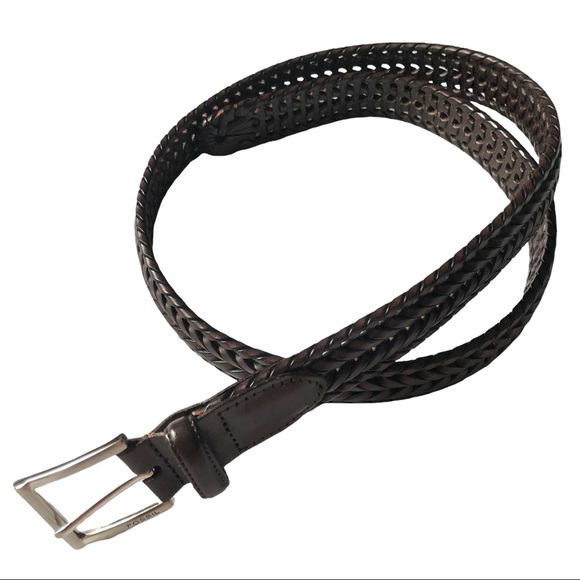 FOSSIL Myles Braid Brown Leather Belt 38” - Picture 15 of 15